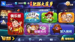 【完整全套】肥猫大菠萝福禄寿棋牌组件，安卓+IOS+全套数据，房卡合集版本，真正的运营级产品 附解密工具