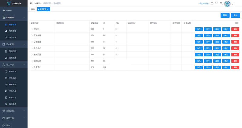 yylAdmin极简后台管理系统 v2.2.1-搜库资源网