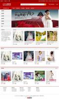 红色风格婚纱摄影婚庆公司商城网站源码ecshop模板GBK+UTF8版本